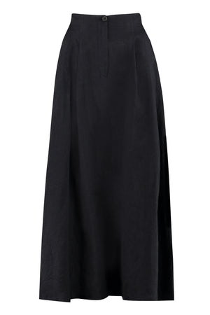 Linen skirt pants-0